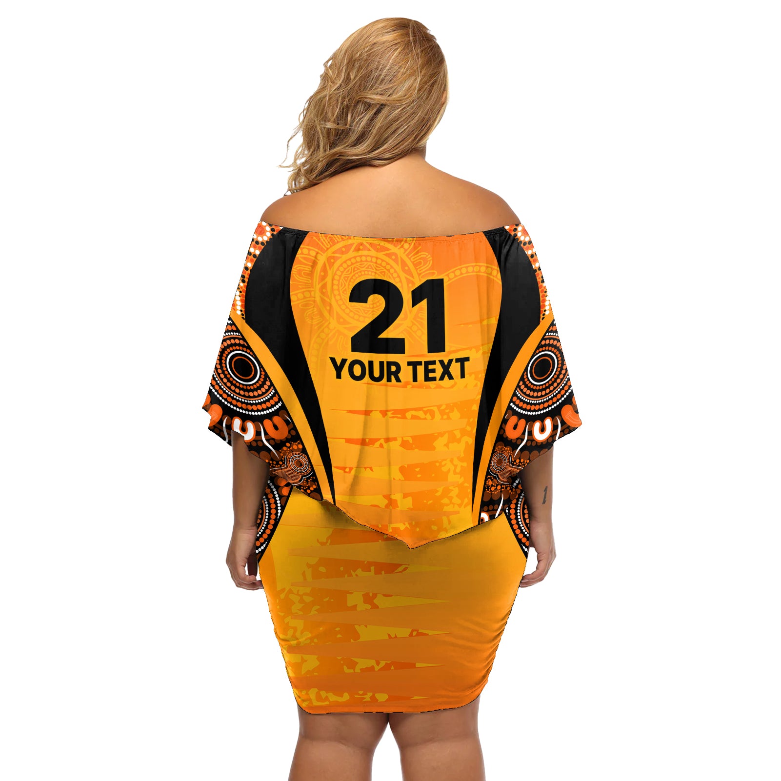 made-tough-scorchers-custom-off-shoulder-short-dress-champions-bbl13-aboriginal-version