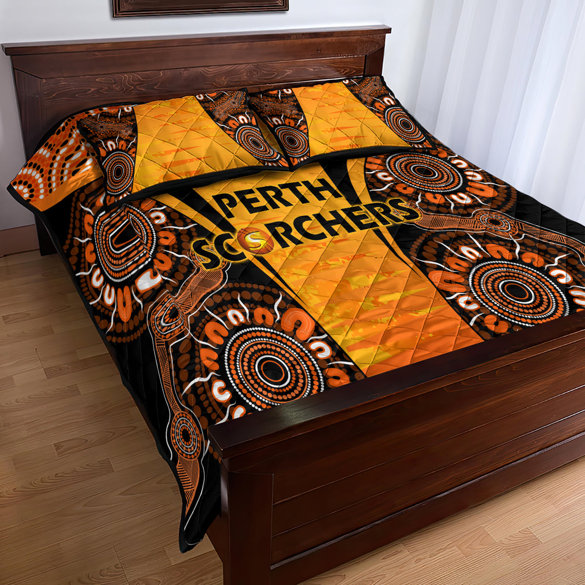 made-tough-scorchers-custom-quilt-bed-set-champions-bbl13-aboriginal-version