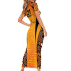 made-tough-scorchers-custom-short-sleeve-bodycon-dress-champions-bbl13-aboriginal-version