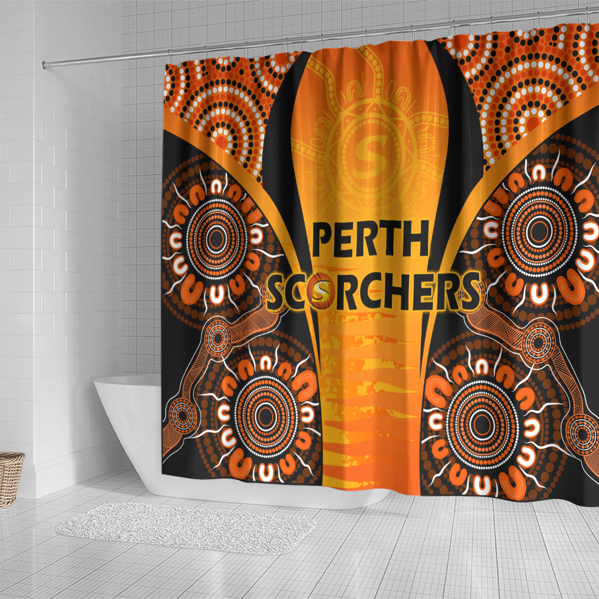 made-tough-scorchers-custom-shower-curtain-champions-bbl13-aboriginal-version