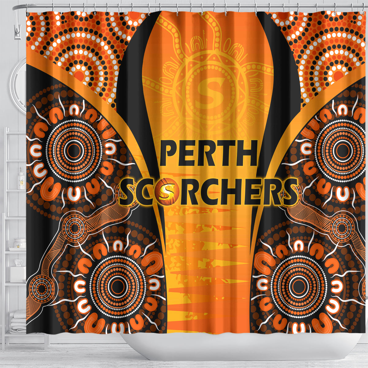 made-tough-scorchers-custom-shower-curtain-champions-bbl13-aboriginal-version