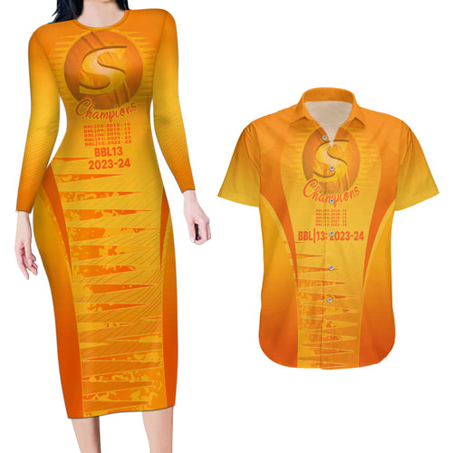 fire-up-scorchers-custom-couples-matching-long-sleeve-bodycon-dress-and-hawaiian-shirt-the-sixth-time-champions