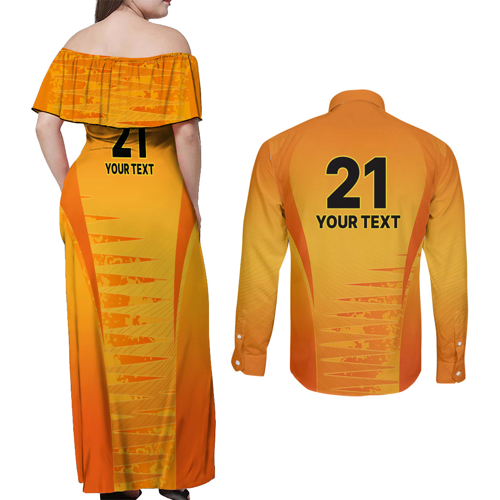 fire-up-scorchers-custom-couples-matching-off-shoulder-maxi-dress-and-long-sleeve-button-shirt-the-sixth-time-champions