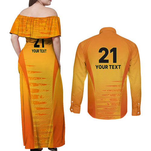 fire-up-scorchers-custom-couples-matching-off-shoulder-maxi-dress-and-long-sleeve-button-shirt-the-sixth-time-champions