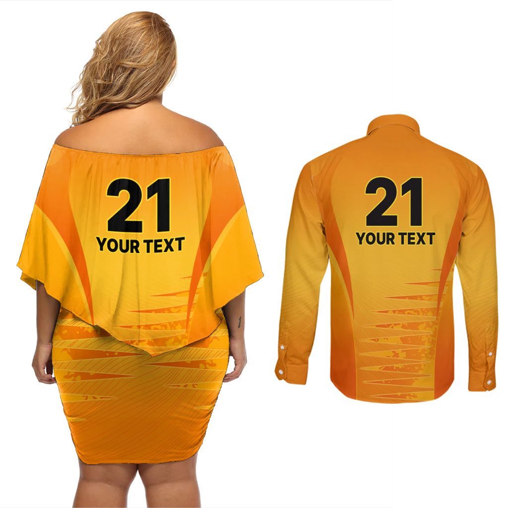fire-up-scorchers-custom-couples-matching-off-shoulder-short-dress-and-long-sleeve-button-shirt-the-sixth-time-champions