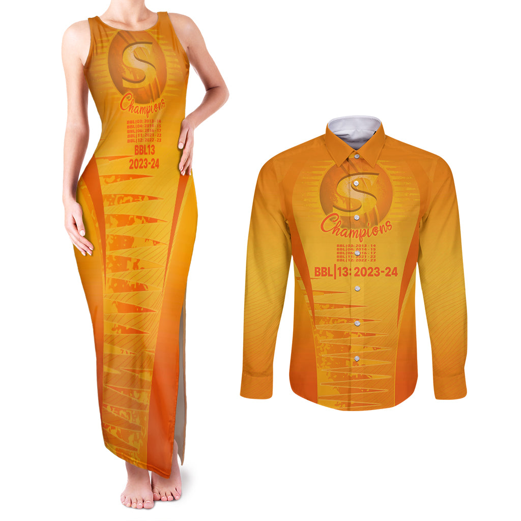 fire-up-scorchers-custom-couples-matching-tank-maxi-dress-and-long-sleeve-button-shirt-the-sixth-time-champions