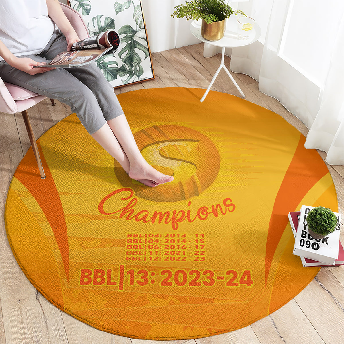 fire-up-scorchers-custom-round-carpet-the-sixth-time-champions