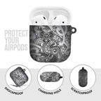 Aotearoa Maori Hei Tiki AirPods Case Kiwikiwi Kowhaiwhai Puhoro Motif