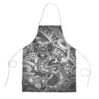 Aotearoa Maori Hei Tiki Apron Kiwikiwi Kowhaiwhai Puhoro Motif