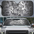 Aotearoa Maori Hei Tiki Auto Sun Shade Kiwikiwi Kowhaiwhai Puhoro Motif