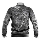 Aotearoa Maori Hei Tiki Baseball Jacket Kiwikiwi Kowhaiwhai Puhoro Motif