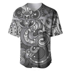 Aotearoa Maori Hei Tiki Baseball Jersey Kiwikiwi Kowhaiwhai Puhoro Motif