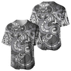 Aotearoa Maori Hei Tiki Baseball Jersey Kiwikiwi Kowhaiwhai Puhoro Motif