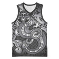Aotearoa Maori Hei Tiki Basketball Jersey Kiwikiwi Kowhaiwhai Puhoro Motif