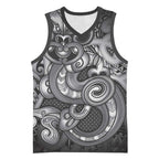 Aotearoa Maori Hei Tiki Basketball Jersey Kiwikiwi Kowhaiwhai Puhoro Motif