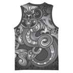 Aotearoa Maori Hei Tiki Basketball Jersey Kiwikiwi Kowhaiwhai Puhoro Motif