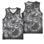 Aotearoa Maori Hei Tiki Basketball Jersey Kiwikiwi Kowhaiwhai Puhoro Motif