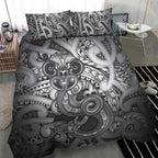Aotearoa Maori Hei Tiki Bedding Set Kiwikiwi Kowhaiwhai Puhoro Motif