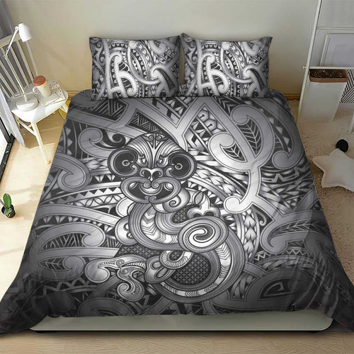 Aotearoa Maori Hei Tiki Bedding Set Kiwikiwi Kowhaiwhai Puhoro Motif