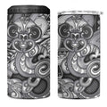 Aotearoa Maori Hei Tiki 4 in 1 Can Cooler Tumbler Kiwikiwi Kowhaiwhai Puhoro Motif