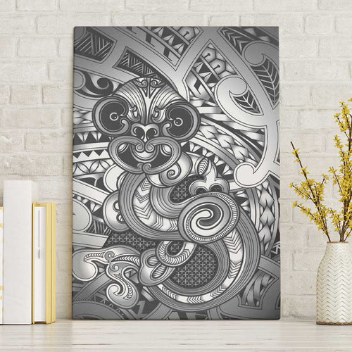 Aotearoa Maori Hei Tiki Canvas Wall Art Kiwikiwi Kowhaiwhai Puhoro Motif