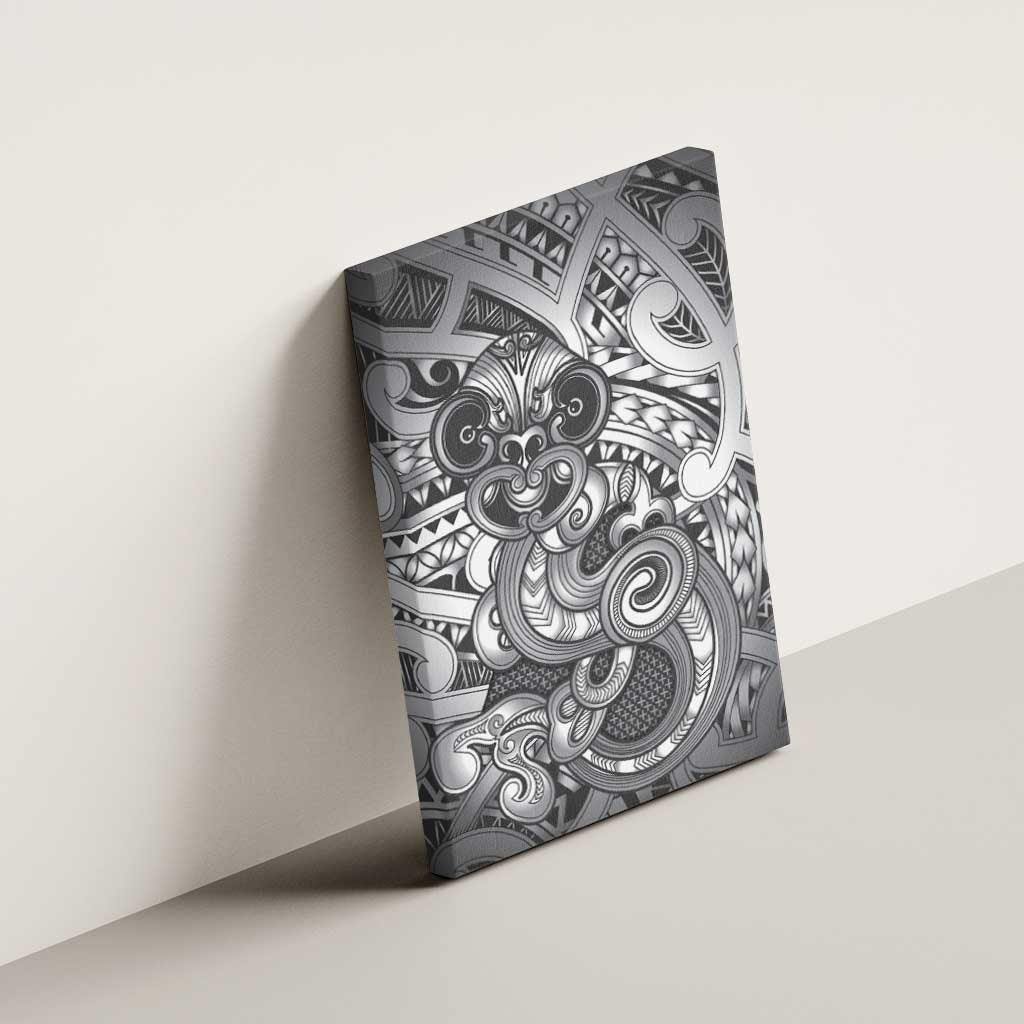 Aotearoa Maori Hei Tiki Canvas Wall Art Kiwikiwi Kowhaiwhai Puhoro Motif