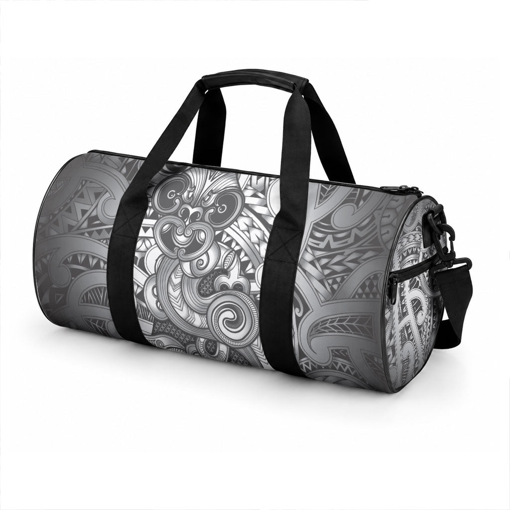 Aotearoa Maori Hei Tiki Duffle Bag Kiwikiwi Kowhaiwhai Puhoro Motif