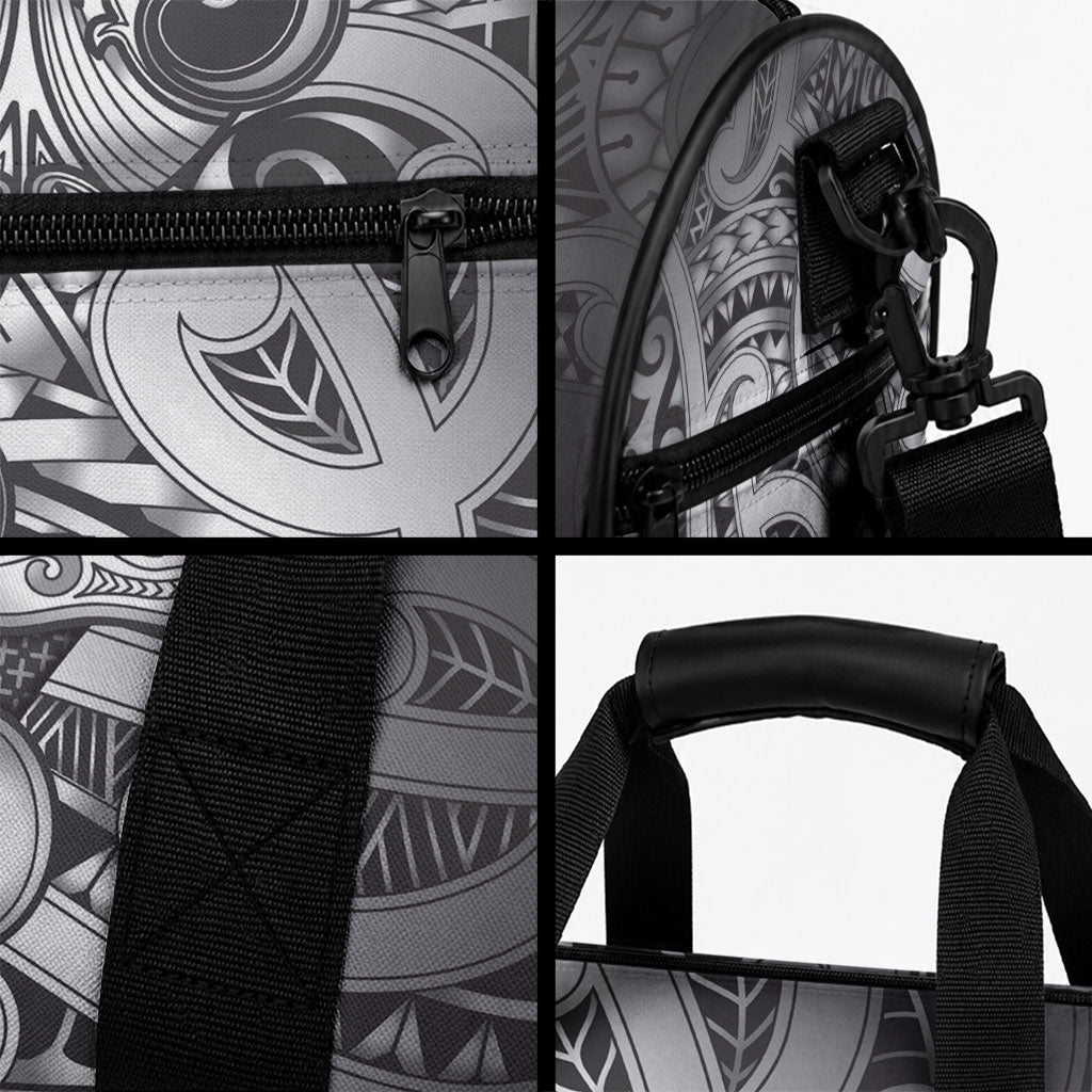 Aotearoa Maori Hei Tiki Duffle Bag Kiwikiwi Kowhaiwhai Puhoro Motif