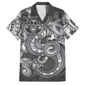 Aotearoa Maori Hei Tiki Family Matching Summer Maxi Dress and Hawaiian Shirt Kiwikiwi Kowhaiwhai Puhoro Motif