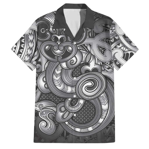 Aotearoa Maori Hei Tiki Family Matching Tank Maxi Dress and Hawaiian Shirt Kiwikiwi Kowhaiwhai Puhoro Motif