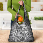 Aotearoa Maori Hei Tiki Grocery Bag Kiwikiwi Kowhaiwhai Puhoro Motif