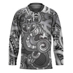 Aotearoa Maori Hei Tiki Hockey Jersey Kiwikiwi Kowhaiwhai Puhoro Motif
