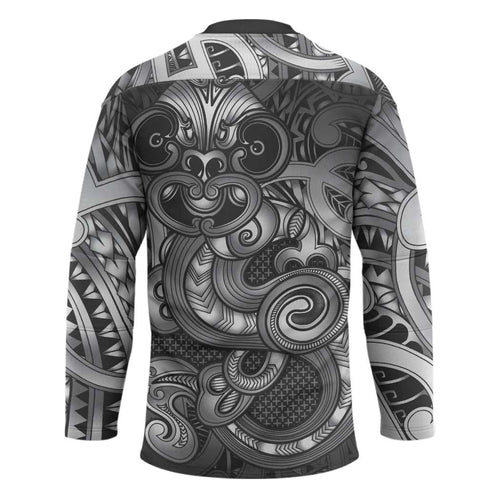 Aotearoa Maori Hei Tiki Hockey Jersey Kiwikiwi Kowhaiwhai Puhoro Motif