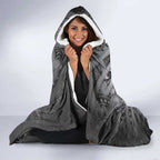 Aotearoa Maori Hei Tiki Hooded Blanket Kiwikiwi Kowhaiwhai Puhoro Motif