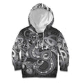 Aotearoa Maori Hei Tiki Kid Hoodie Kiwikiwi Kowhaiwhai Puhoro Motif
