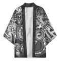 Aotearoa Maori Hei Tiki Kimono Kiwikiwi Kowhaiwhai Puhoro Motif