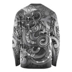 Aotearoa Maori Hei Tiki Long Sleeve Shirt Kiwikiwi Kowhaiwhai Puhoro Motif