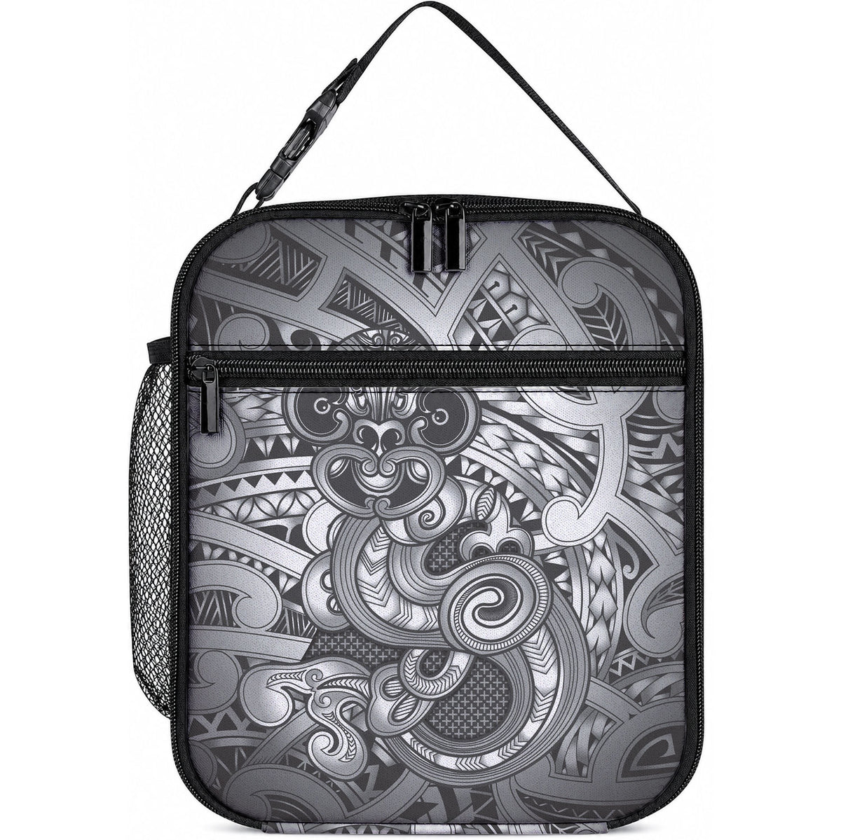 Aotearoa Maori Hei Tiki Lunch Bag Kiwikiwi Kowhaiwhai Puhoro Motif