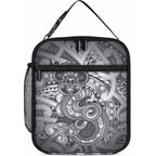 Aotearoa Maori Hei Tiki Lunch Bag Kiwikiwi Kowhaiwhai Puhoro Motif