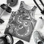 Aotearoa Maori Hei Tiki Men Tank Top Kiwikiwi Kowhaiwhai Puhoro Motif