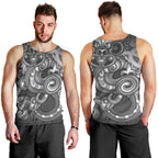 Aotearoa Maori Hei Tiki Men Tank Top Kiwikiwi Kowhaiwhai Puhoro Motif