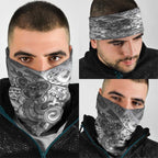 Aotearoa Maori Hei Tiki Neck Gaiter Kiwikiwi Kowhaiwhai Puhoro Motif