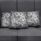 Aotearoa Maori Hei Tiki Pillow Cover Kiwikiwi Kowhaiwhai Puhoro Motif