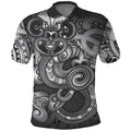 Aotearoa Maori Hei Tiki Polo Shirt Kiwikiwi Kowhaiwhai Puhoro Motif