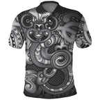 Aotearoa Maori Hei Tiki Polo Shirt Kiwikiwi Kowhaiwhai Puhoro Motif