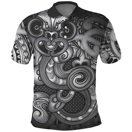 Aotearoa Maori Hei Tiki Polo Shirt Kiwikiwi Kowhaiwhai Puhoro Motif