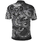 Aotearoa Maori Hei Tiki Polo Shirt Kiwikiwi Kowhaiwhai Puhoro Motif