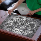 Aotearoa Maori Hei Tiki Puzzle Kiwikiwi Kowhaiwhai Puhoro Motif