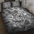Aotearoa Maori Hei Tiki Quilt Bed Set Kiwikiwi Kowhaiwhai Puhoro Motif