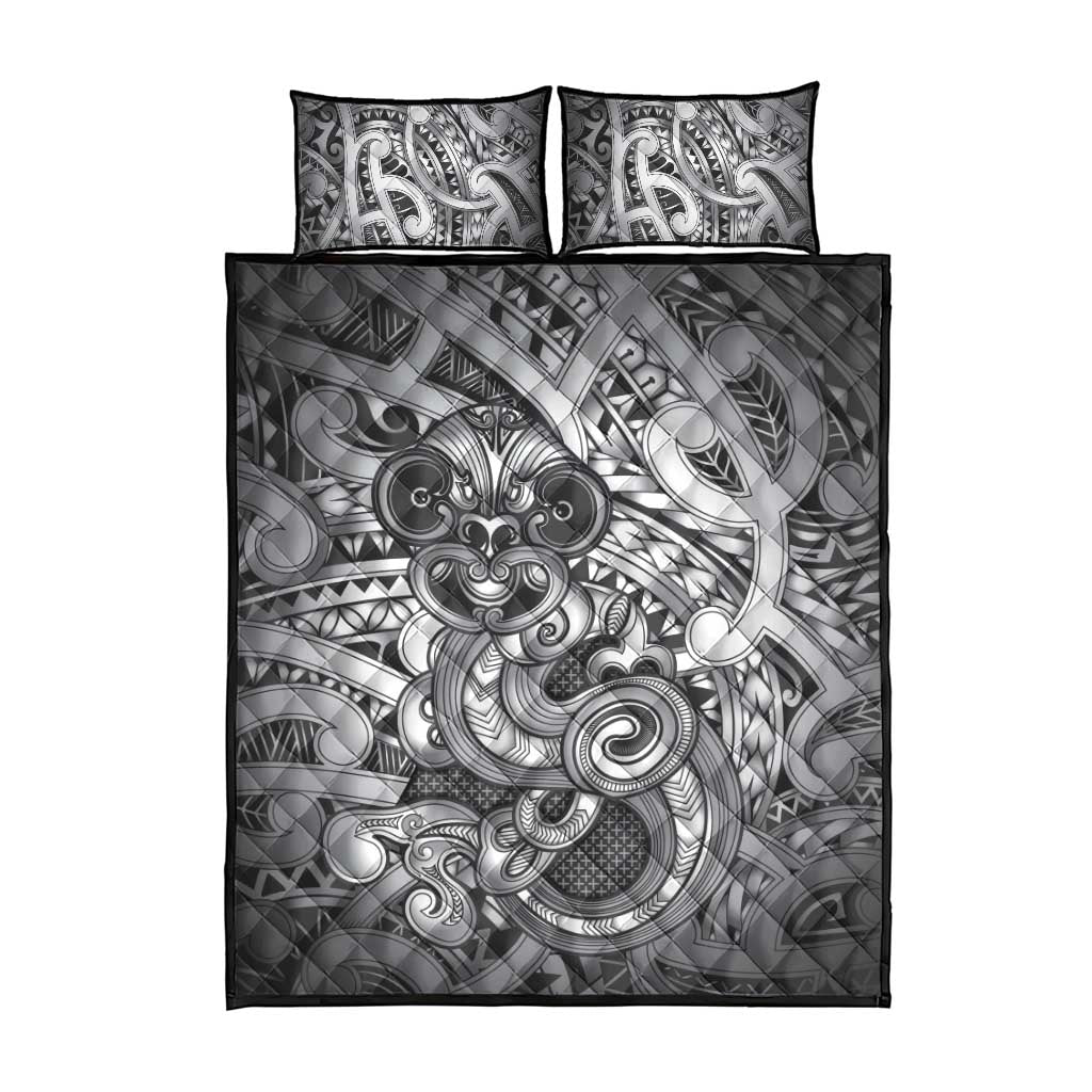 Aotearoa Maori Hei Tiki Quilt Bed Set Kiwikiwi Kowhaiwhai Puhoro Motif